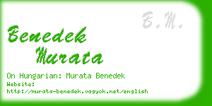 benedek murata business card